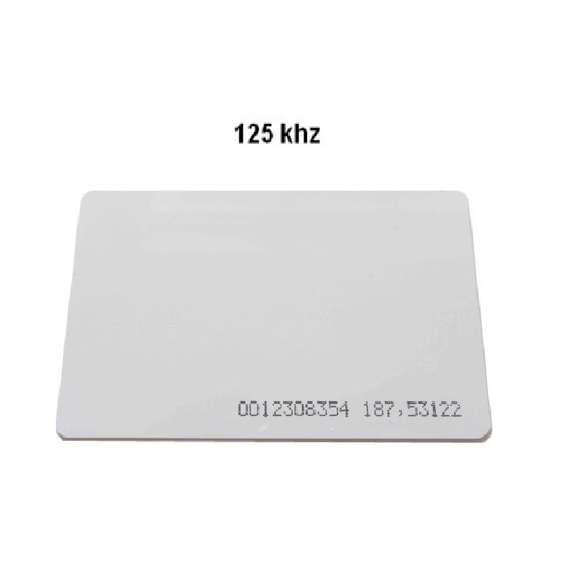 TARJETA PROXIMIDAD ID 125KHZ DELGADA ZK