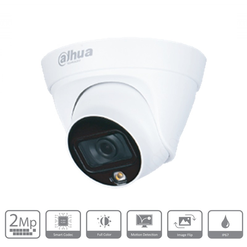 CAMARA IP DOMO FULL COLOR 2MP LF 2.8 LED15