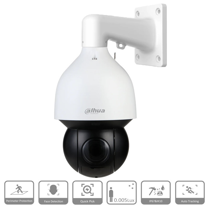 CAMARA PTZ IP STARLIGHT DAHUA 4MPX POE 32X IR150 IP67 IK