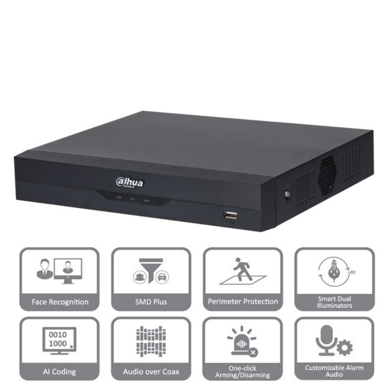 XVR DAHUA 4CH 5MPX   2P 1SATA 32MBPS HDMI FHD