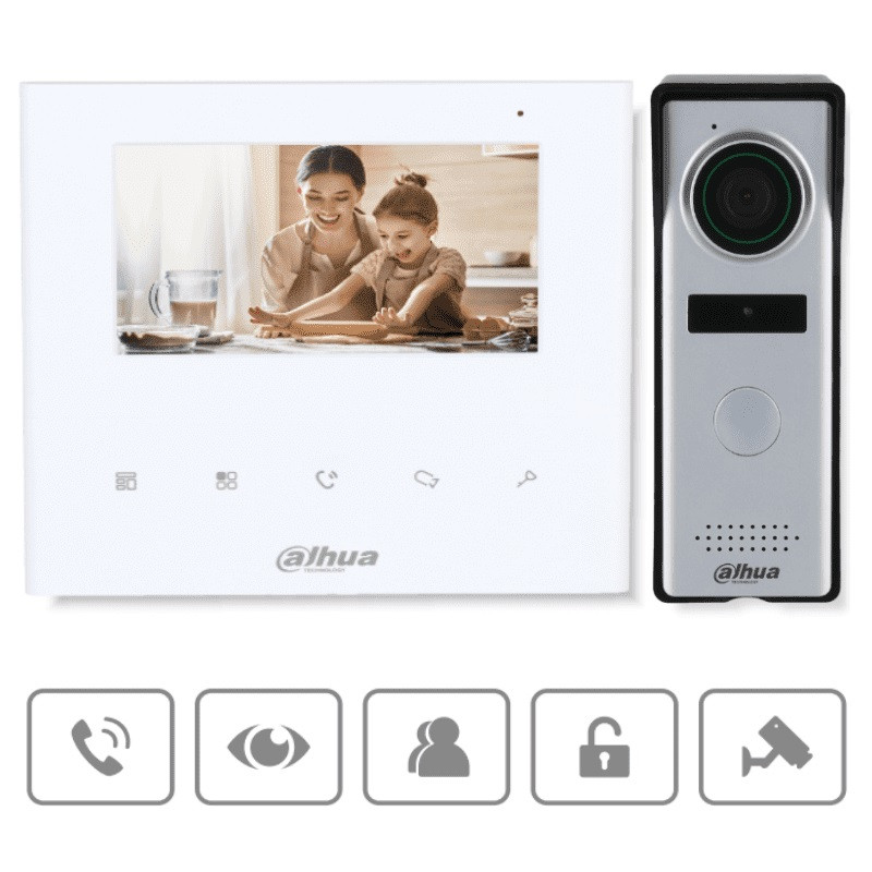 KIT VIDEO PORTERO ANALOGO MONITOR 4.3" EXTERIOR IP66