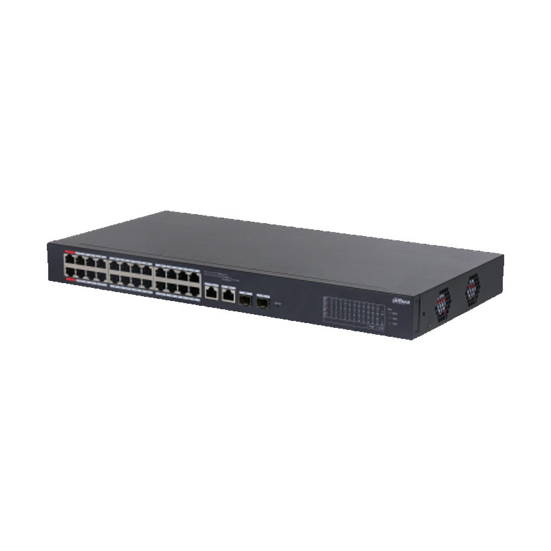 SWITCH DAHUA 24P + 2 GIGA/2 SFP 375W POE EXT