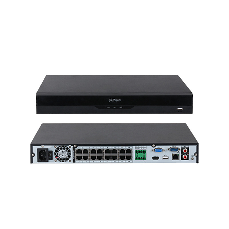 NVR DAHUA 32CH 16 POE 2SATA WIZSENSE 256MBPS HDMI 4K AI