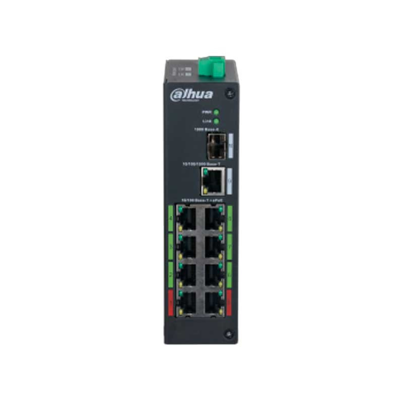 SWITCH DAHUA E-POE 8P POE 1P GIGA 1SFP 120W INC. FUENTE