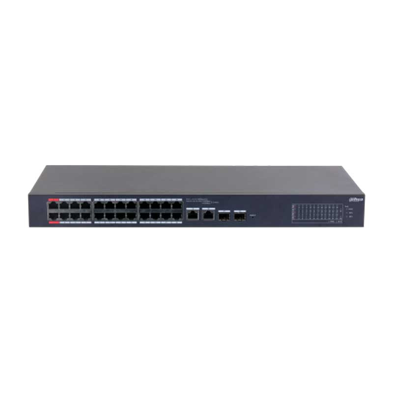 SWITCH DAHUA L2 CLOUD 24P POE EXT   2P GIGA 240W