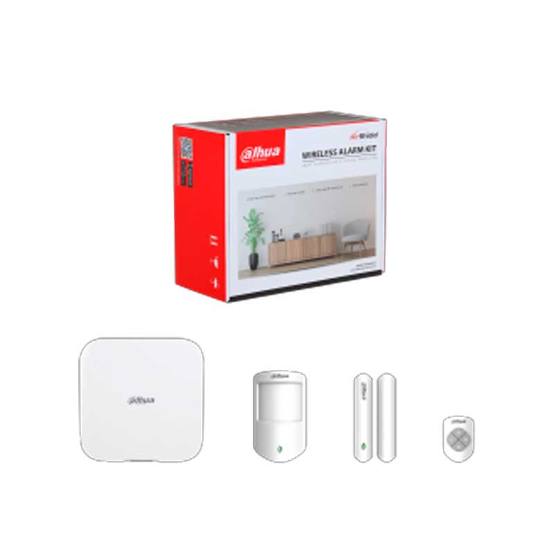 KIT ALARMA INALAMBRICO DAHUA HUB2 LLAVERO MAGNETICO PIR