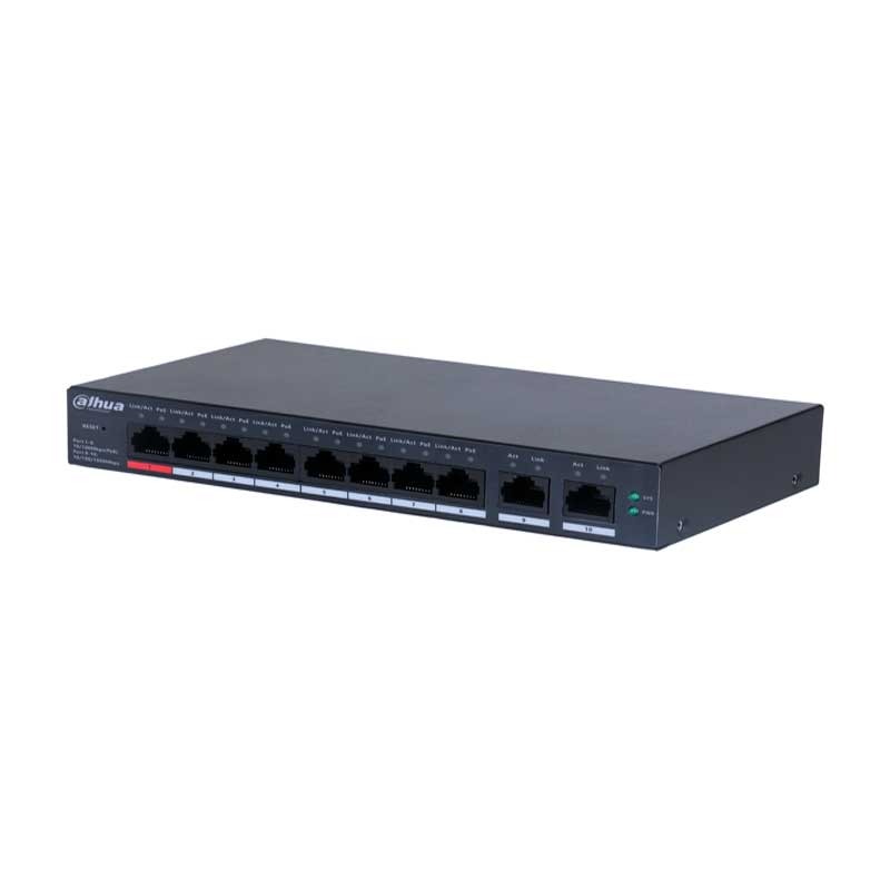 SWITCH DAHUA L2 CLOUD 8 POE + 2 GIGA 110W 