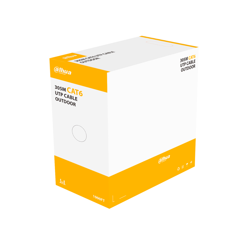 CABLE UTP EXTERIOR CAT6 DAHUA 23AWG NEGRO 305M COBRE