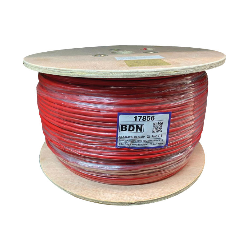 CABLE INCENDIO UL ROJO BDN 2X14 AWG C-P LSZH