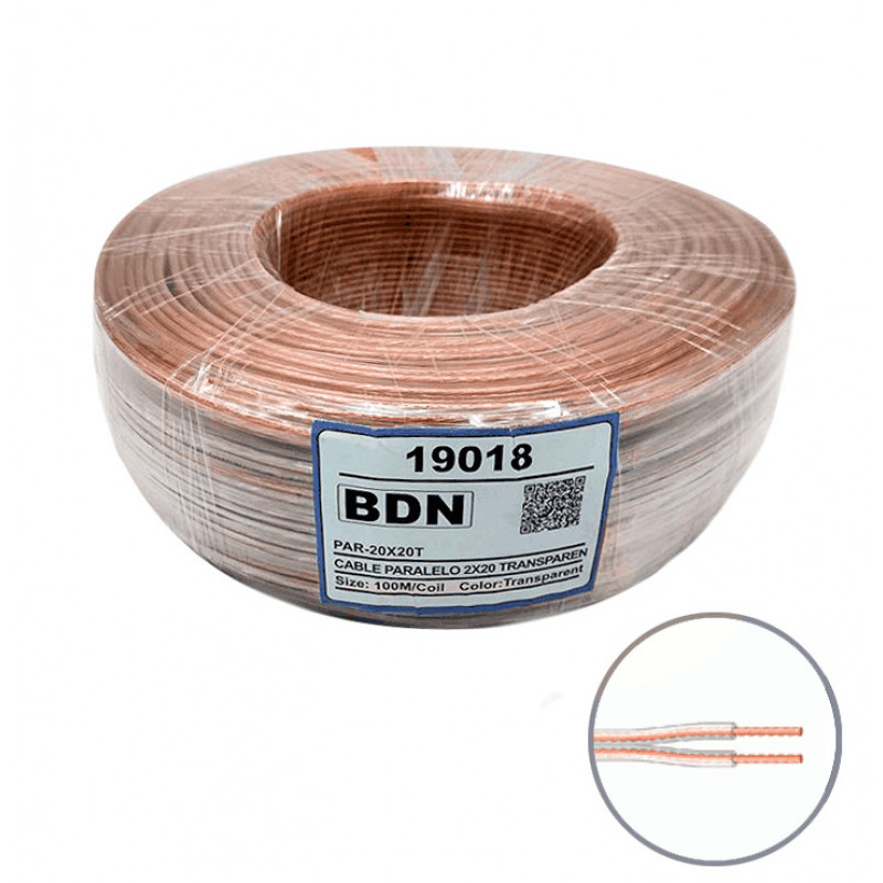 CABLE PARALELO TRANSPARENTE BDN 2X20