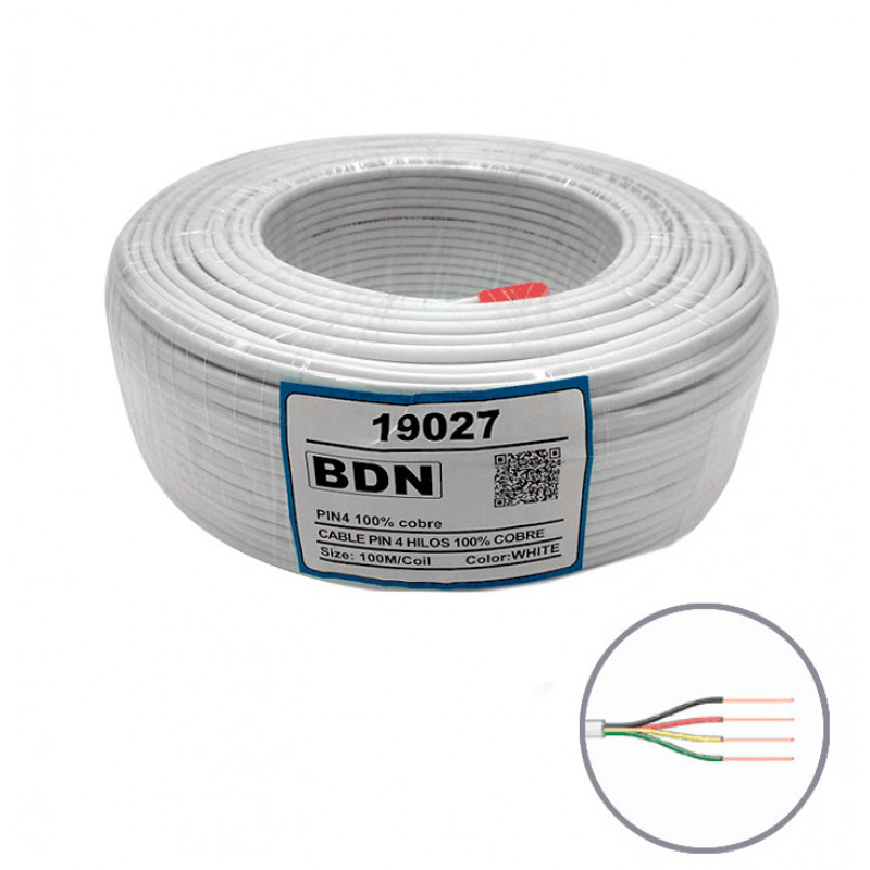 CABLE PIN BDN 4 HILOS COBRE