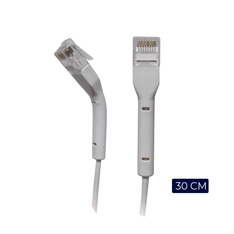 PATCH CORD DELGADO SLIM U-UTP CAT6A BDN 30CM BLANCO