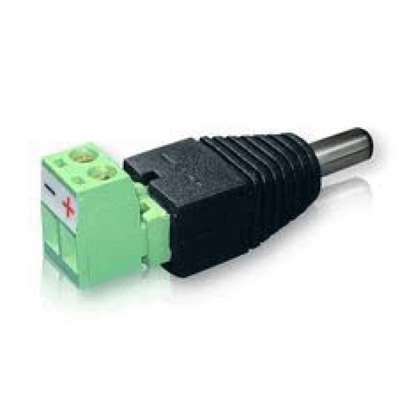 CONECTOR PLUG PARA CAMARAS 12V MACHO