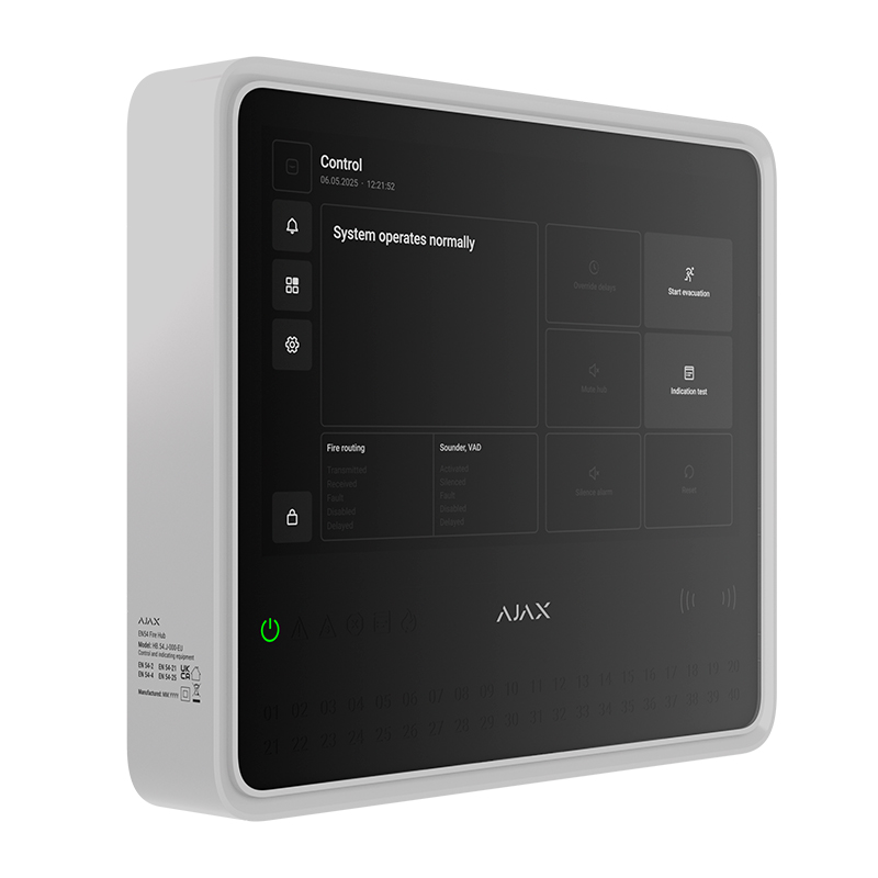 CENTRAL INCENDIO AJAX HUB EN54