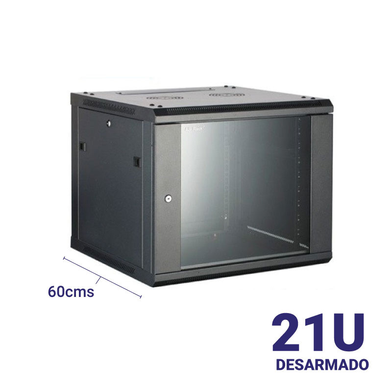 GABINETE RACK 21U BDN 60CM PARED 