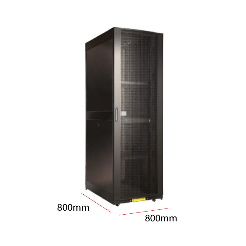 GABINETE RACK 42U PISO NEGRO 800MM X 800MM
