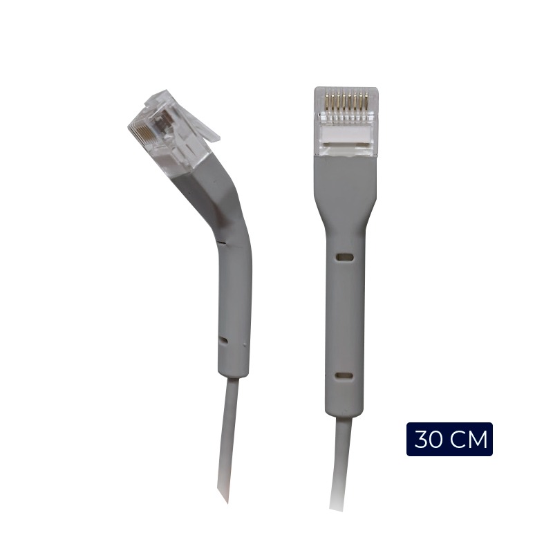 PATCH CORD DELGADO SLIM U-UTP CAT6A BDN 30CM GRIS