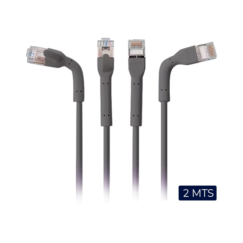 PATCH CORD DELGADO SLIM F-FTP CAT6A BDN 2M GRIS