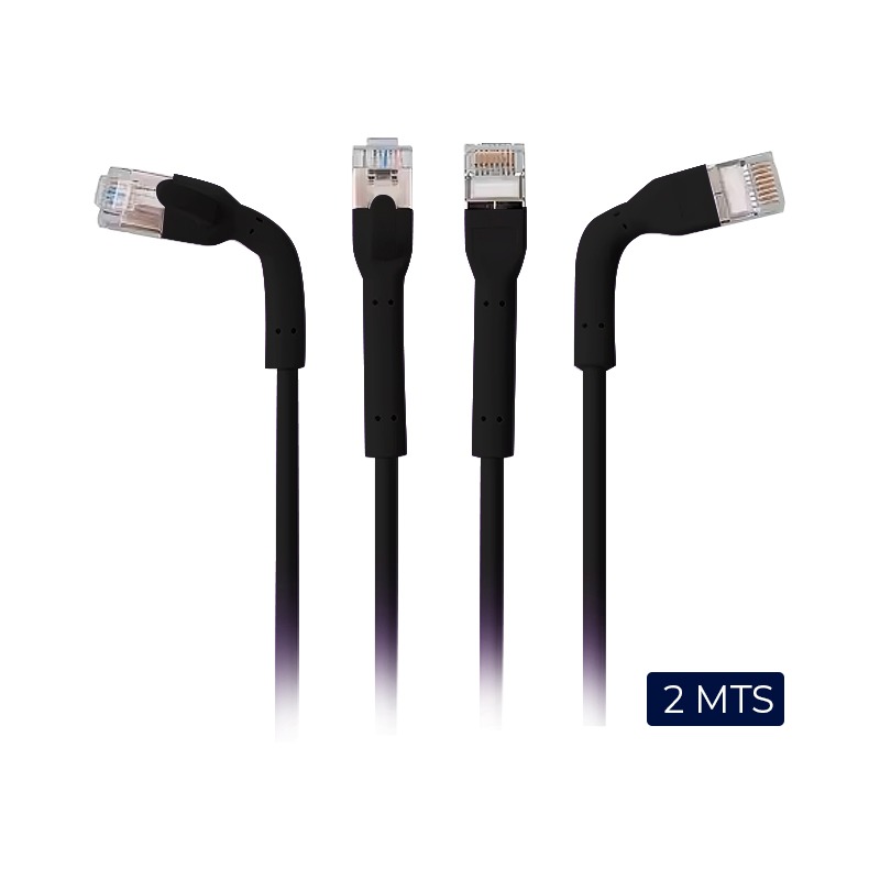 PATCH CORD DELGADO SLIM F-FTP CAT6A BDN 2M NEGRO