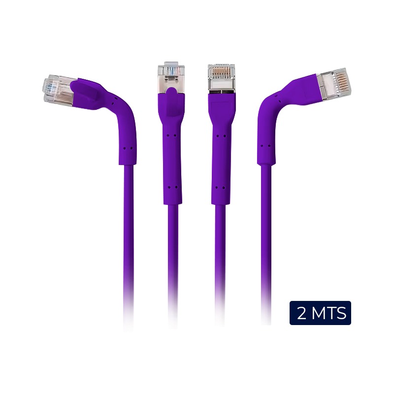 PATCH CORD DELGADO SLIM F-FTP CAT6A BDN 2M VIOLETA