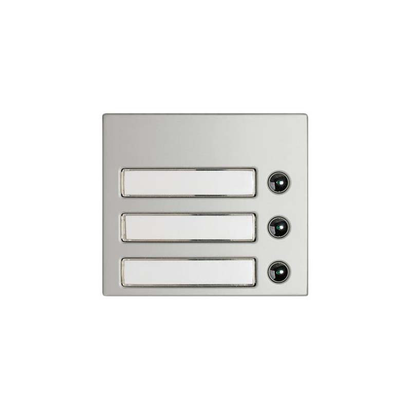 MODULO FRONTAL 3 PULSADORES ALUM BTICINO