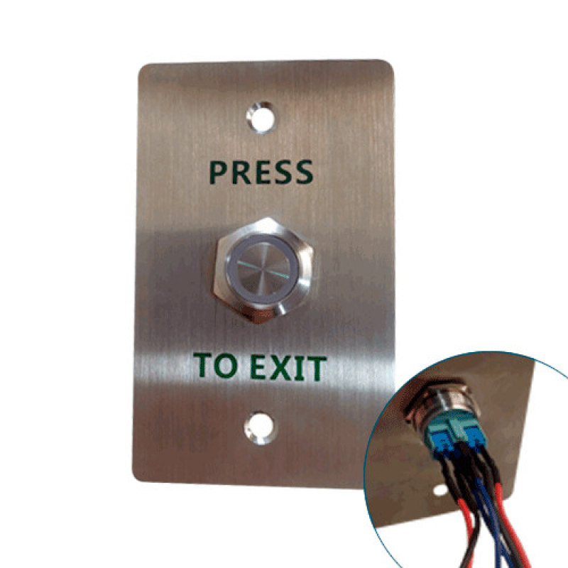 PULSADOR DE SALIDA METALICO NA-NC 