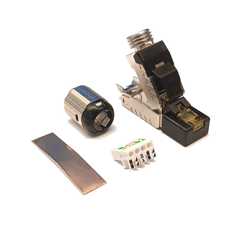 BDN CONECTOR MACHO RJ45 CAT6 AUTOPONCHABLE BLINDADO