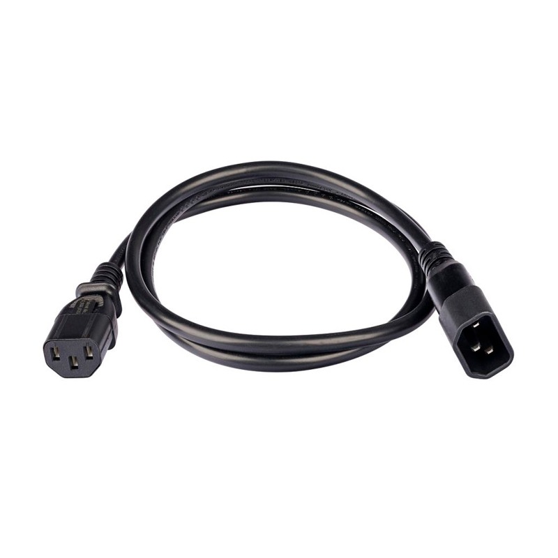 CABLE PODER MACHO HEMBRA C13-C14 3MTS 10A