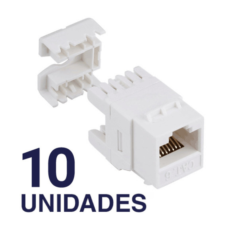 CONECTOR HEMBRA RJ45 CAT6 BDN KEYSTONE 180G (10UNID)