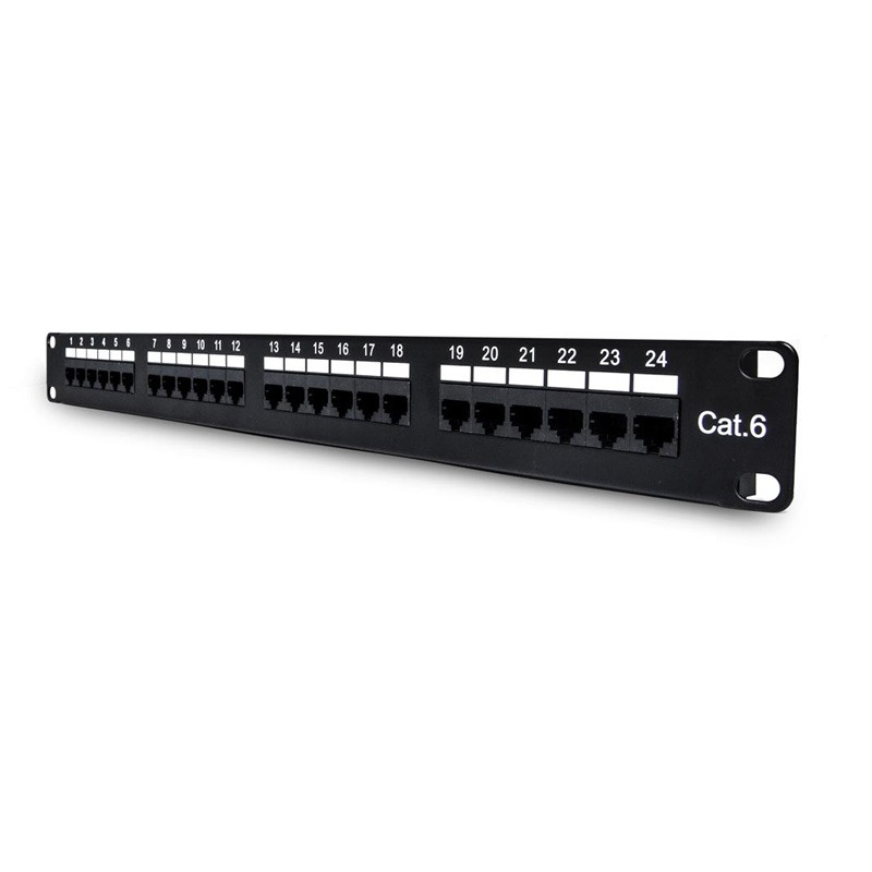 PATCH PANEL CAT6 BDN 24P 1U CARGADO