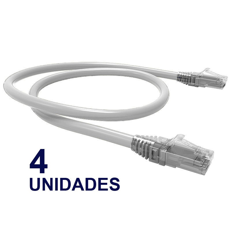 PATCH CORD U/UTP CAT6 BDN 30CM BLANCO COBRE LSZH (4U) 