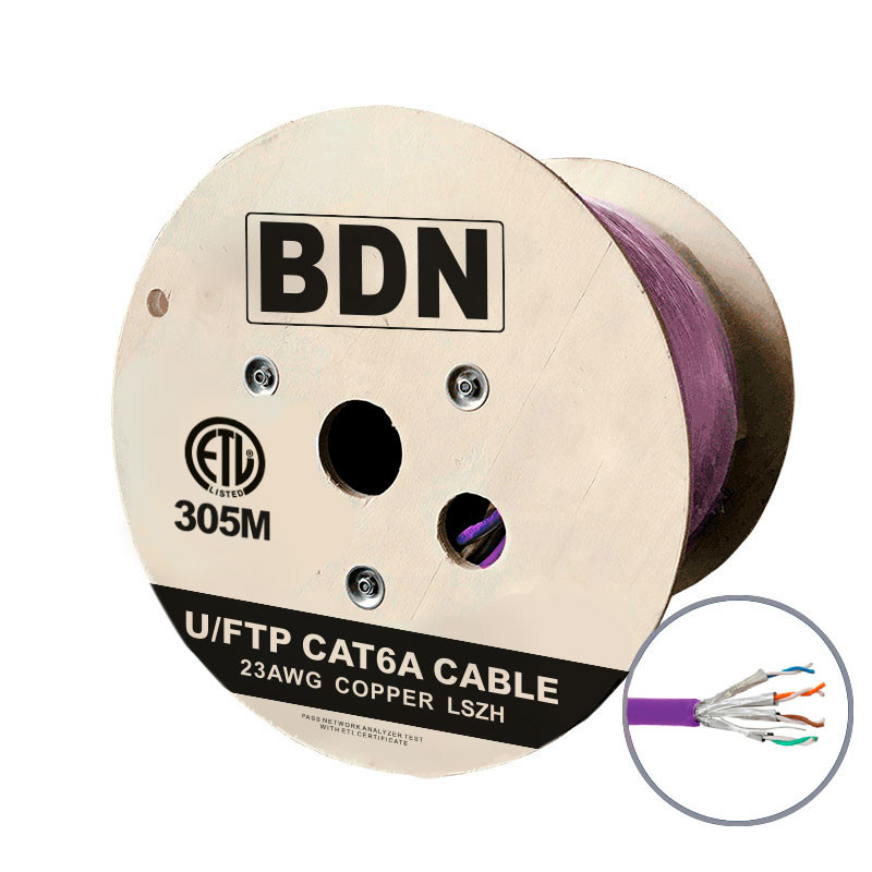 BDN CABLE U-FTP CAT6A COBRE LSZH ETL 23AWG VIOLETA 305M