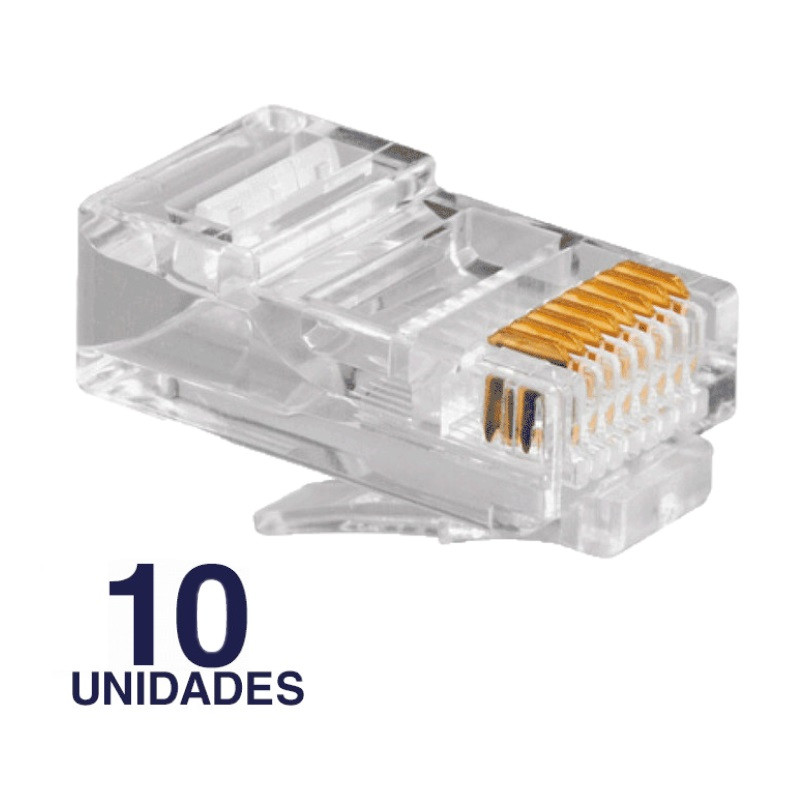CONECTOR MACHO RJ45 CAT6 BDN (10U)