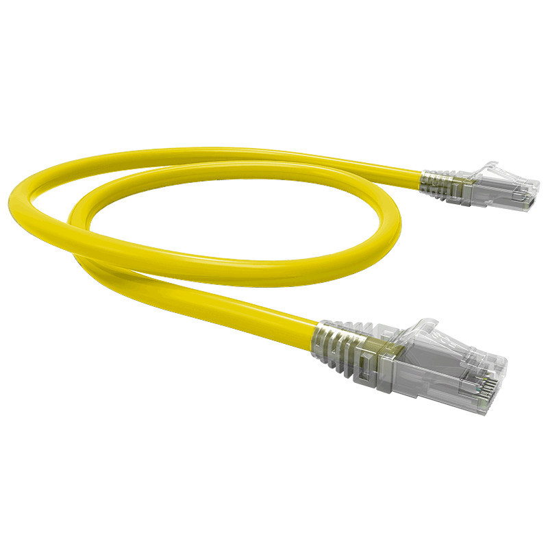 PATCH CORD U/UTP CAT6 BDN AMARILLO 1M COBRE LSZH ETL