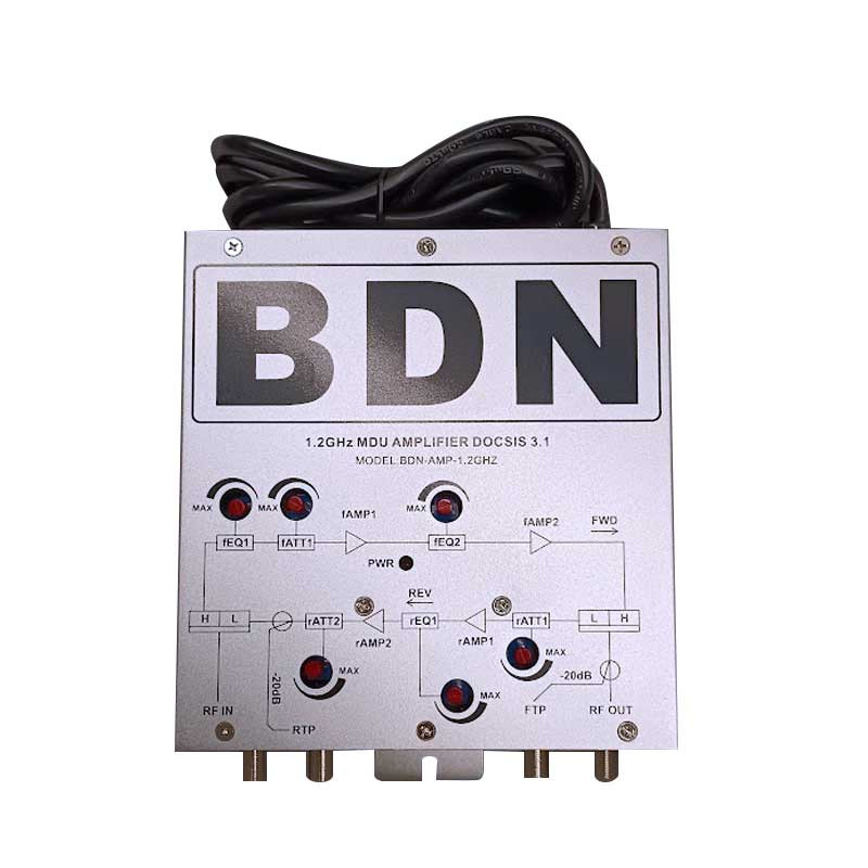 AMPLIFICADOR MDU RF 1.2GHZ 38DB GANANCIA DOCSIS 3.1
