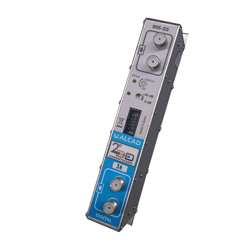 AMPLI. MONOCANAL ADYACENTE UHF, G=52 DB CANAL 38