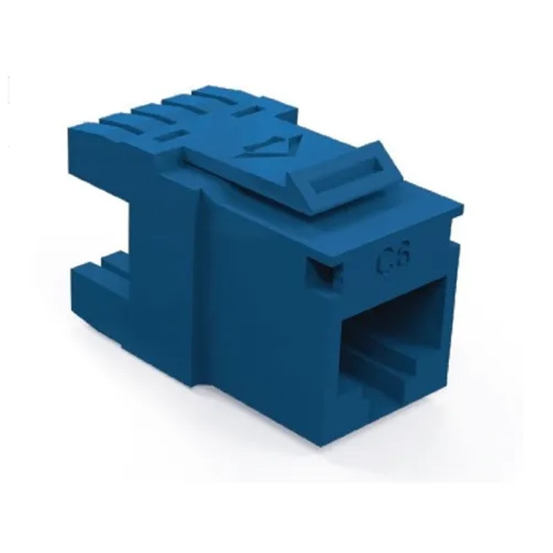CONECTOR HEMBRA RJ45 CAT6 MULTILAN 90-180 AZUL