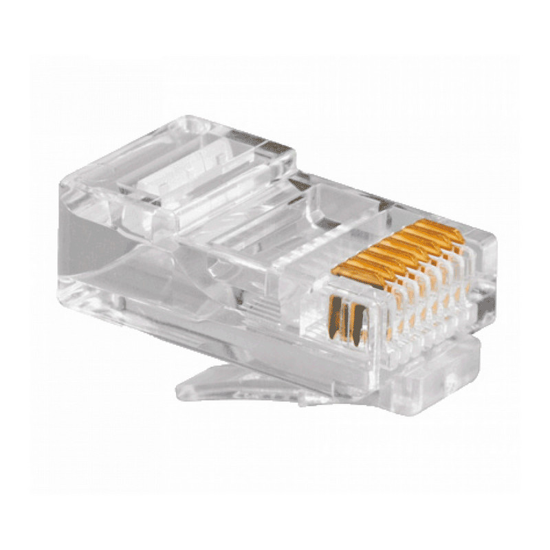 CONECTOR MACHO RJ45 CAT6 UNIFILAR X 50UN