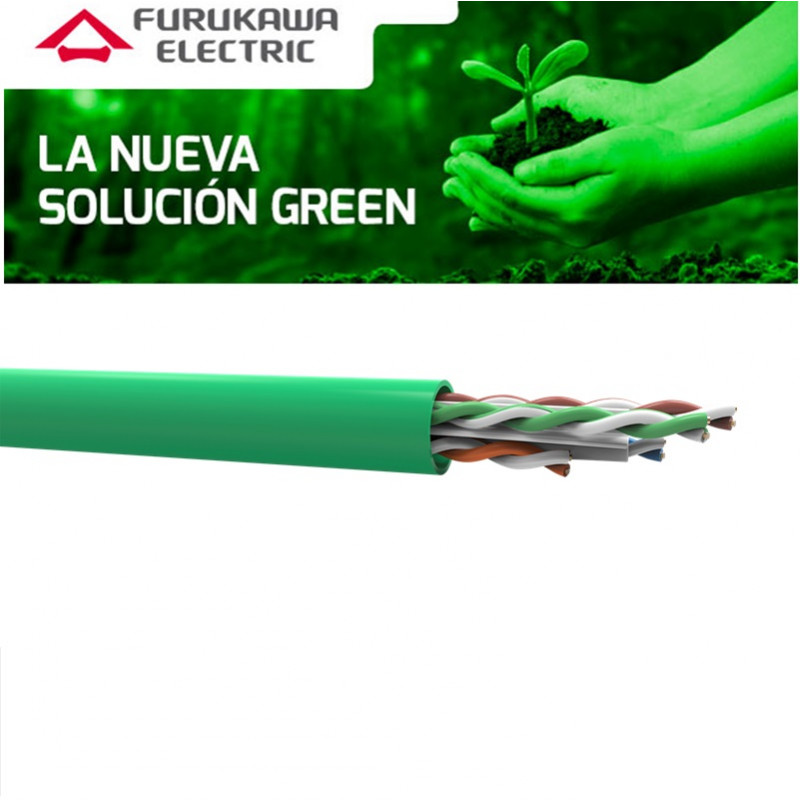 CABLE U-UTP CAT6 LSZH-3 23AWG GIGALAN ECO VERDE 305M