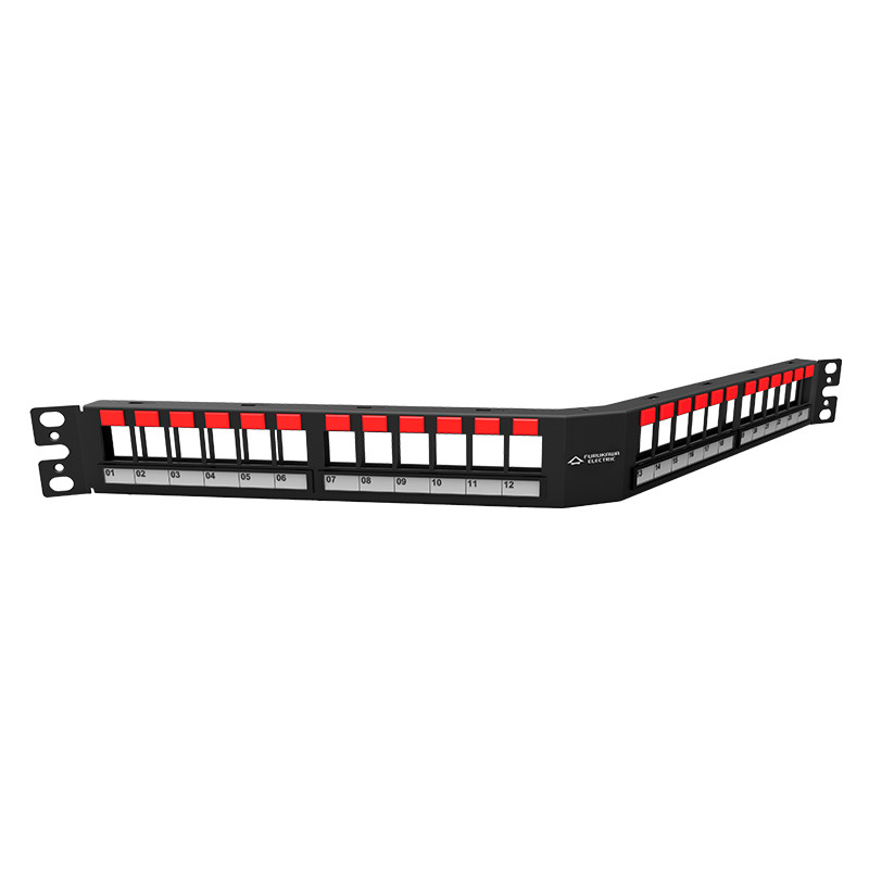 PATCH PANEL DESCARGADO ANGULADO 24P 1U