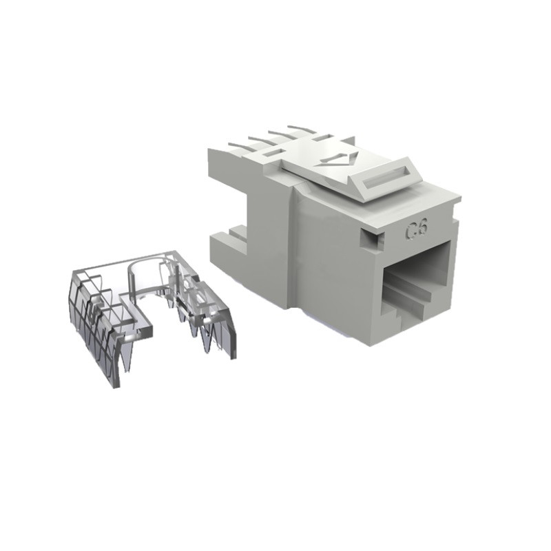CONECTOR HEMBRA RJ45 CAT6 MULTILAN 90-180 BLANCO