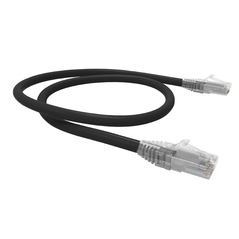 PATCH CORD U-UTP CAT6 LSZH GIGALAN ECO 0.5M NEGRO