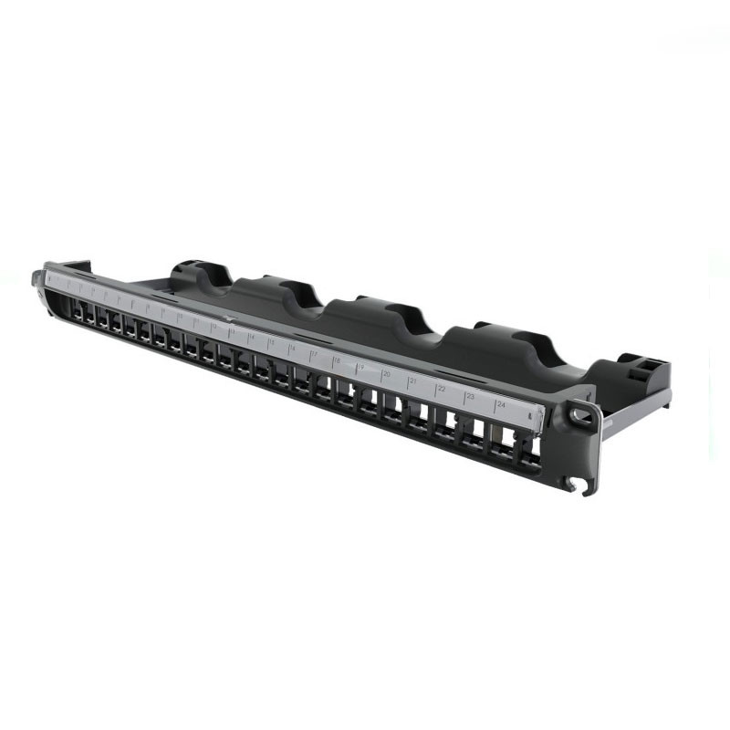 PATCH PANEL DESCARGADO BLINDADO 24P DATAWAVE READY 1U