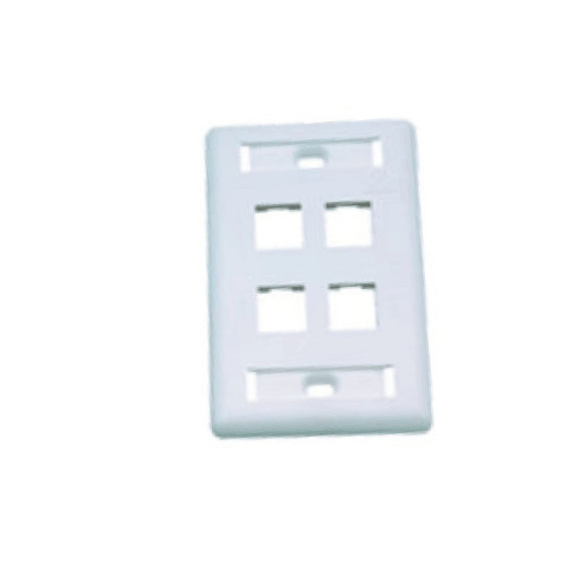 FACEPLATE PLANO 4P BLANCO 4X2