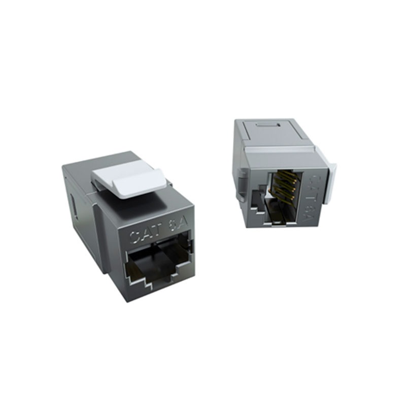 ACOPLADOR RJ45-RJ45 CAT 6A GIGALAN BLINDADO