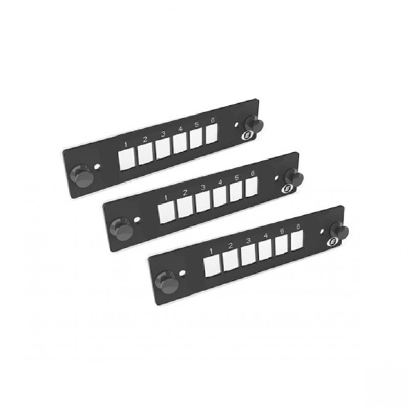 KIT 3UN PLACA LGX 6P LC-SC MATERIAL PLASTICO