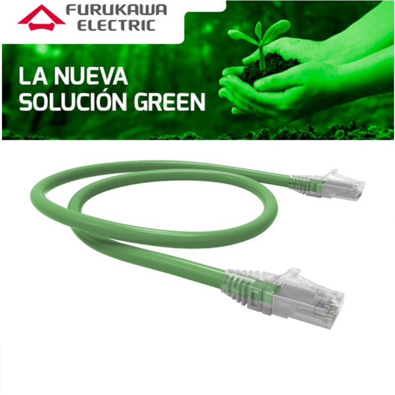 PATCH CORD U-UTP CAT6 LSZH GIGALAN ECO 2M VERDE