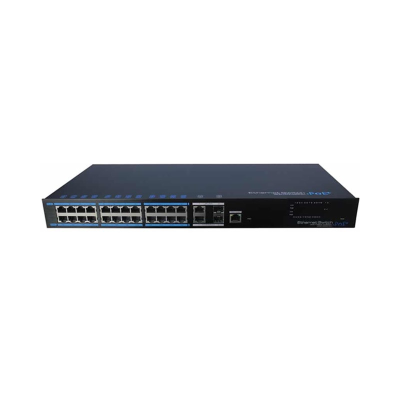 SWITCH UTEPO 24P FAST 390W POE 2UPLINK 2SFP L2 RACKEABLE