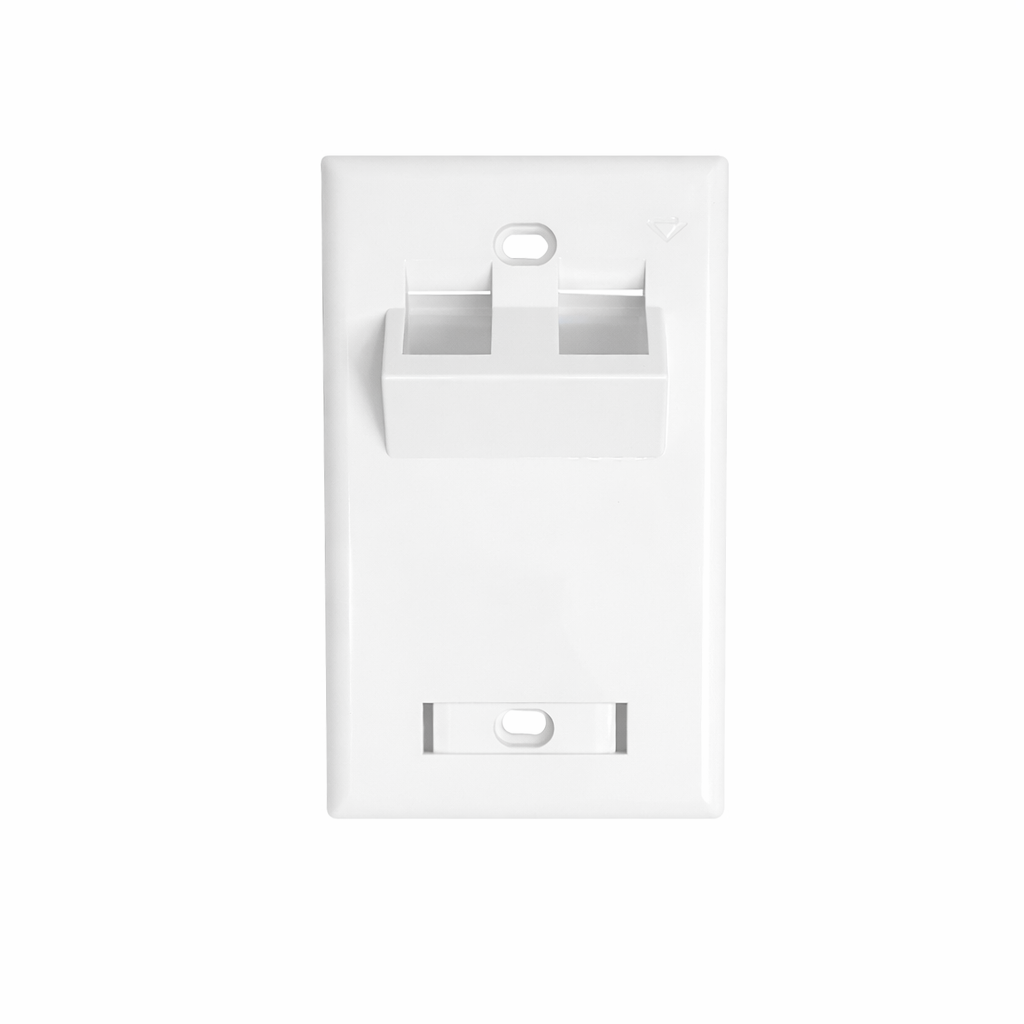 FACEPLATE ANGULADO 2P BLANCO (4X2)