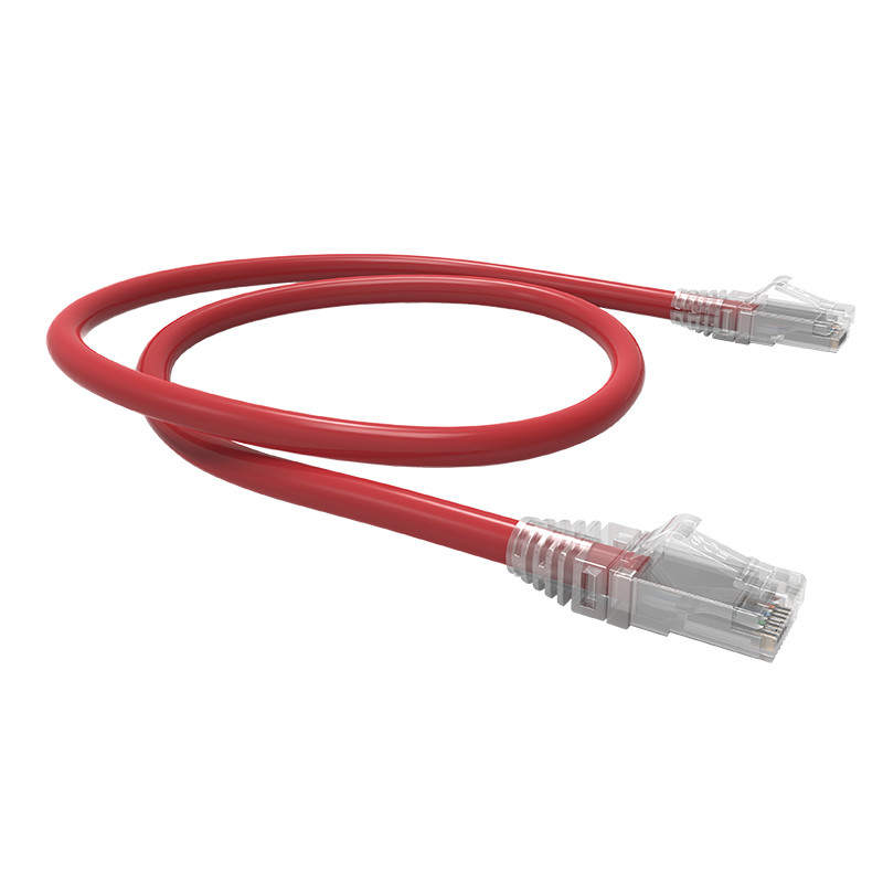 PATCH CORD U-UTP CAT6 LSZH GIGALAN ECO 2M ROJO